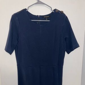 Navy blue Banana Republic midi mermaid dress